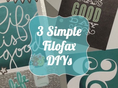 3 Simple Filofax DIYs | MAMBI Projects