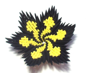 3D Origami Spiral Flower