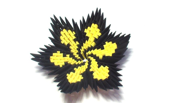 3D Origami Spiral Flower