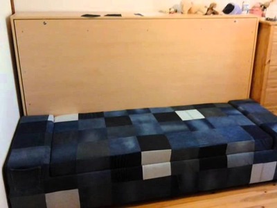 A DIY foldaway bed , Murphy bed- build a wallbed with simple tools half price