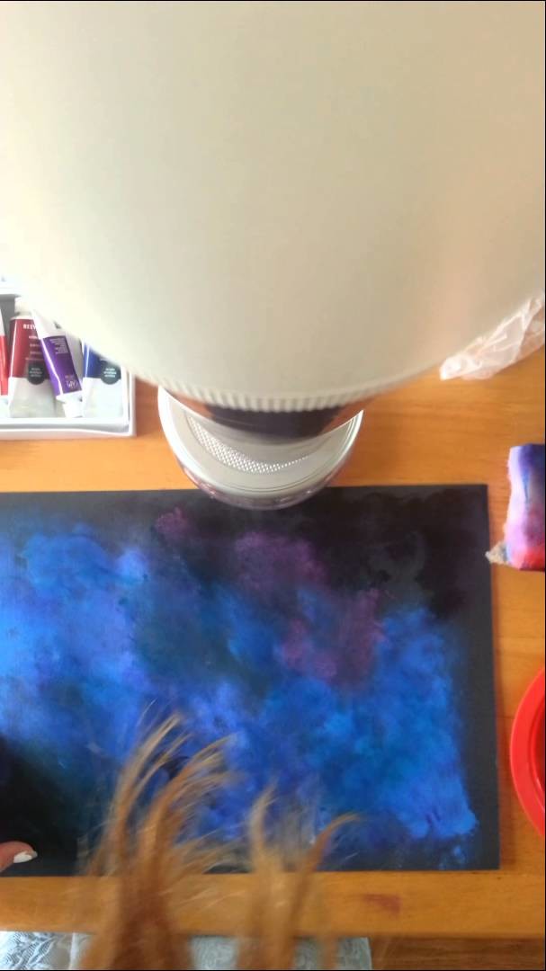Acrylic Galaxy Painting Tutorial Part 1