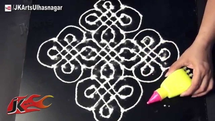 Basic Dot Rangoli Design With Rangoli Pen for beginners - JK Arts 543