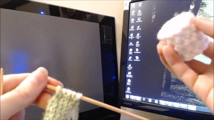 Basic Knitting Projects - Knitted Sushi (Part 1, Knitting The Sushi)