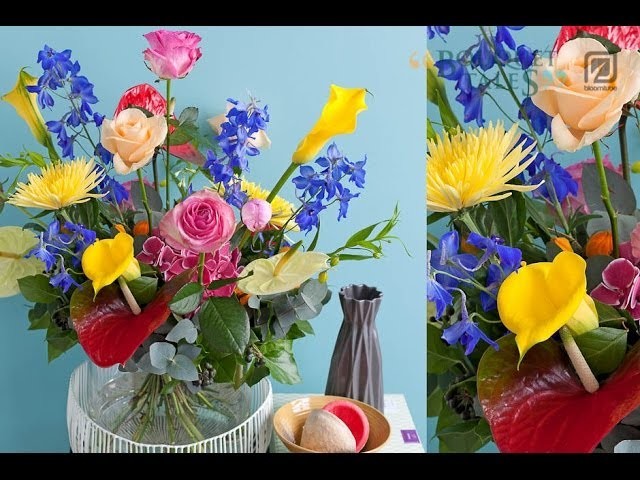 Bloomtube Bouquet Tales Mixed Floral Inspiration How to make DIY