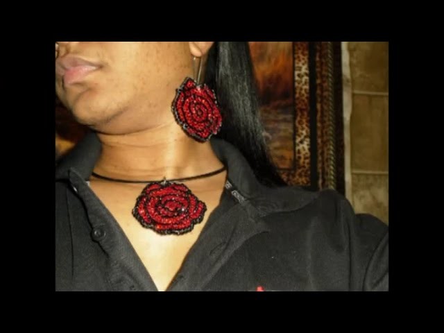 Crafty Hands: Make a Rose Charm out of Wood, Rose Earrings out of Fabric With Bling