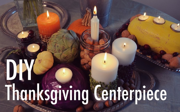 Creative Thanksgiving Centerpiece DIY with Mr. Kate