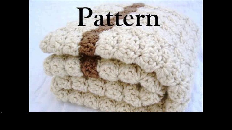 Crochet baby blanket for boy
