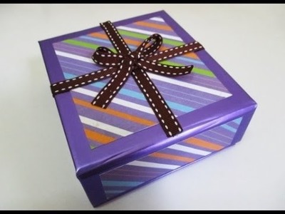 DIY : #88 Gift Box From RECYCLED Perfume Box ♥
