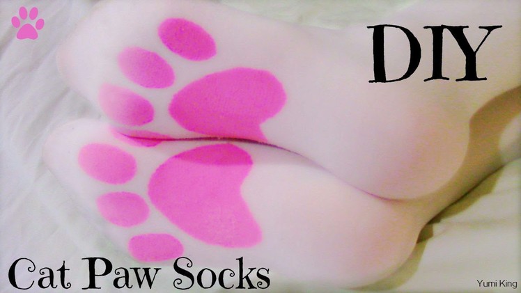 DIY Cat Paw Tights.Socks