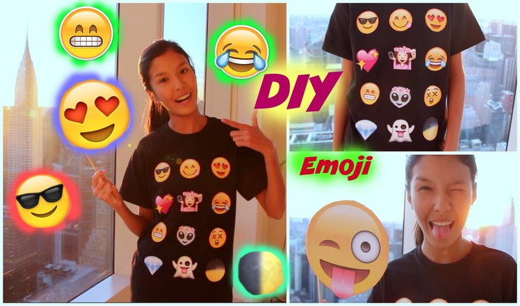 DIY Emoji T-Shirt. Costume !