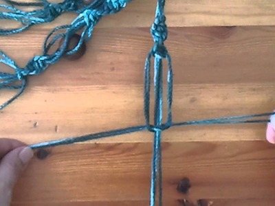 DIY Flat macrame knot "Lapos makramécsomó"