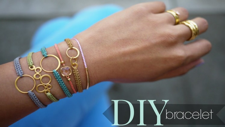 DIY macrame bracelet