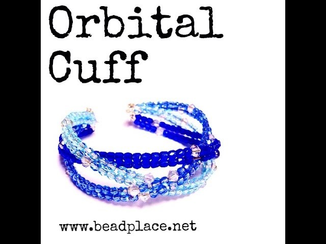 DIY Orbital Cuff Bracelet (Beaded & Braided Memory Wire Cuff)