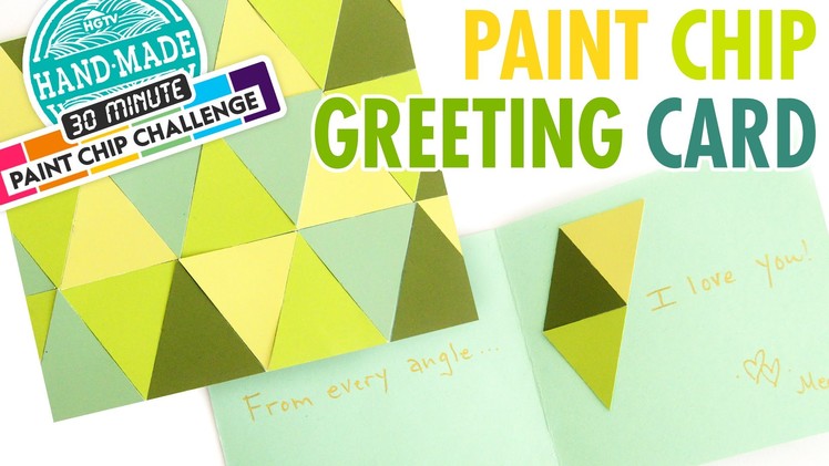 DIY Paint Chip Greeting Card - Meg's 30 Minute Craft Challenge - HGTV Handmade