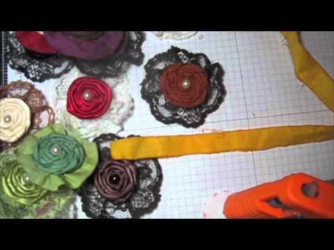 Fabric twisted flower tutorial