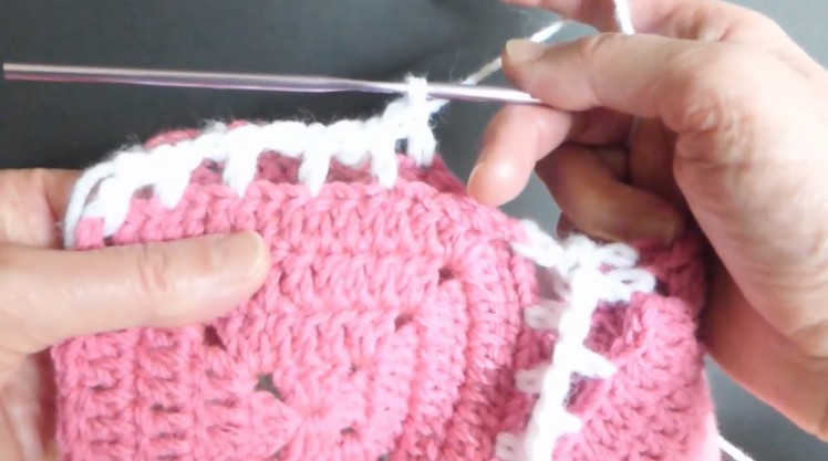 Granny Squares Double Crochet Joint 4 Left handed people