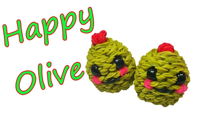 Happy Olive Tutorial by feelinspiffy (Rainbow Loom)