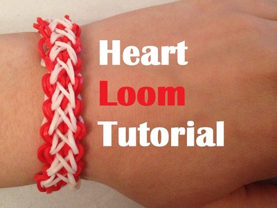 HEART Loom Bracelet tutorial Rainbow Loom l JasmineStarler