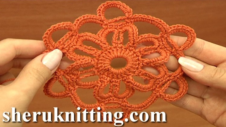 How to Crochet Motif Tutorial 11 Part 1 of 2