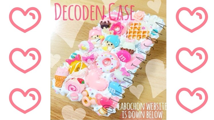 How to Decoden a Phone Case - Making of Pink and Blue Sweets Case