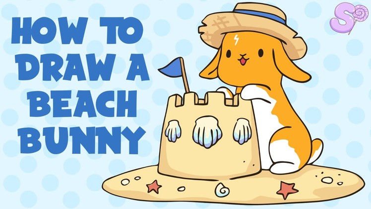 How to Draw a Beach Bunny | Drawing Tutorial (FREE TEMPLATE)