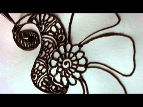 How to draw a peacock in henna.mehndi