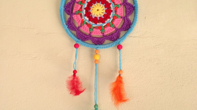 How To Make A Colorful Mandala Dreamcatcher - DIY Home Tutorial - Guidecentral