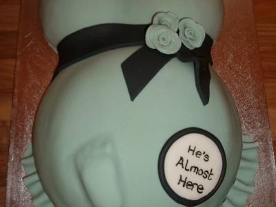 How to Make a Pregnant Belly Cake