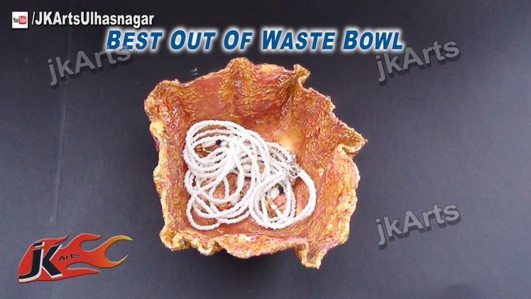 HOW TO: Make Bowl from waste cloth - JK Arts 520