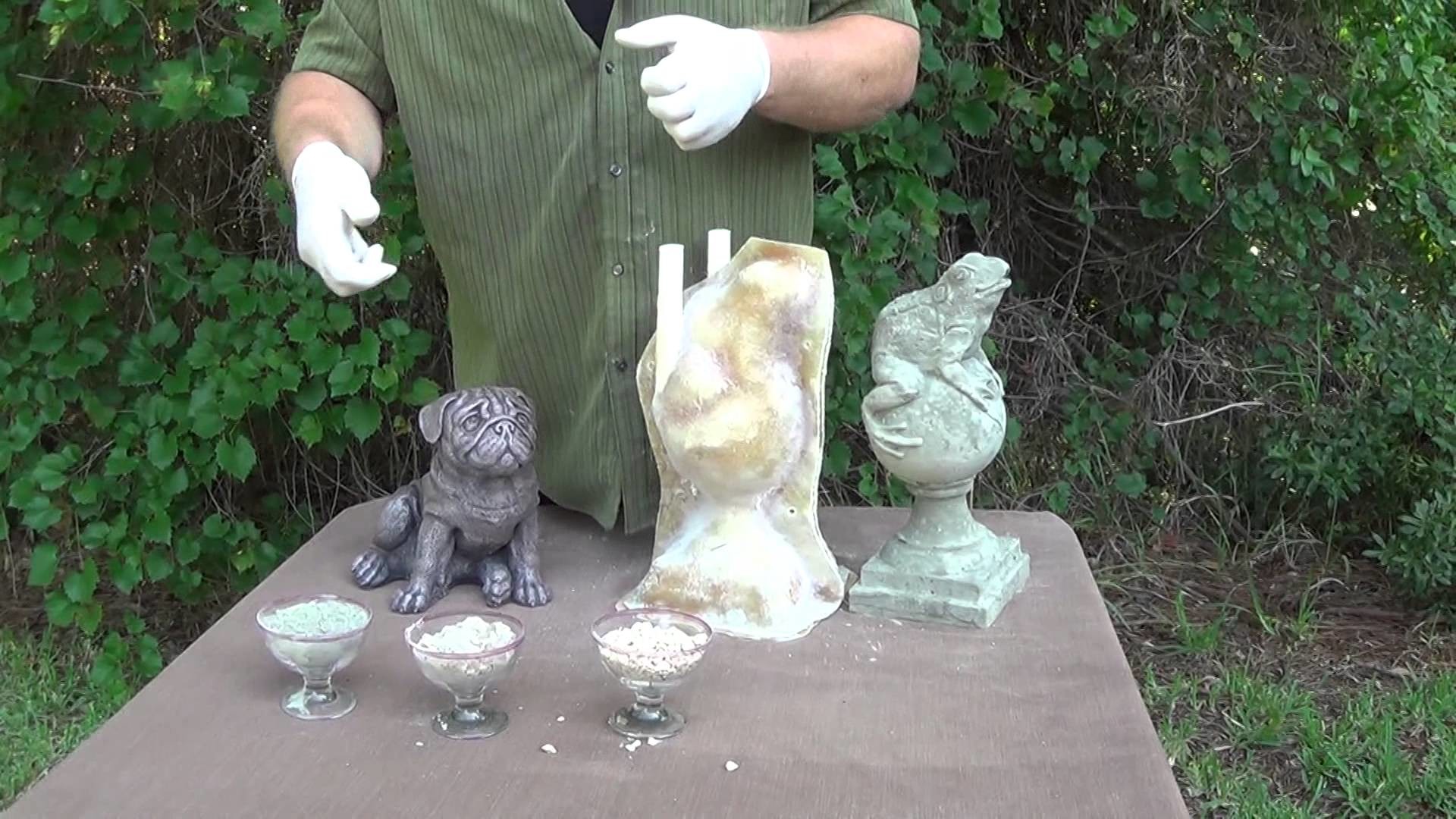 How to make concrete statues using latex rubber molds Part 3 What you