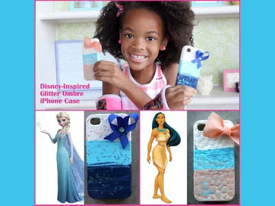 How to Make Disney Inspired Bow Glitter Ombre iPhone Case