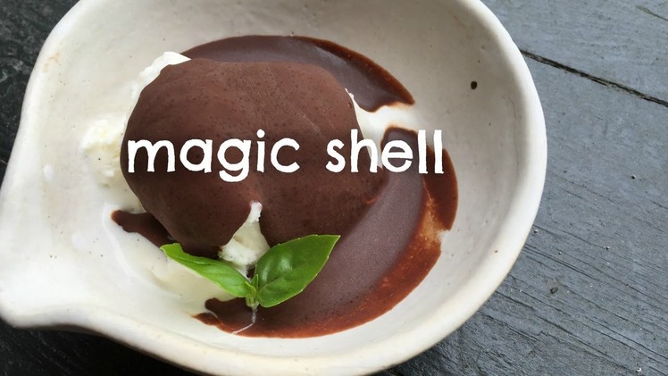 How to Make Magic Shell -Self-hardening Chocolate Sauce Recipe