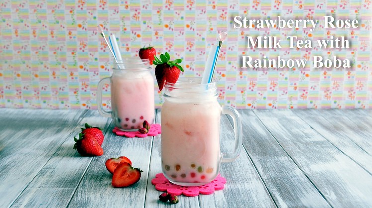 How to Make Strawberry Rose Milk Tea