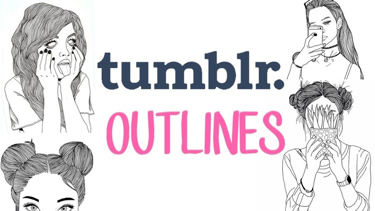 How to make Tumblr Outlines {3 ways}