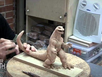 HOW TO SCULPT AN ATOMIC MONSTER GODZILLA - PART 2 - MONSTER MONTH - DAY 21