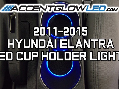 Hyundai Elantra LED Cup Holder Lights 2011-2015 AccentGlowLED