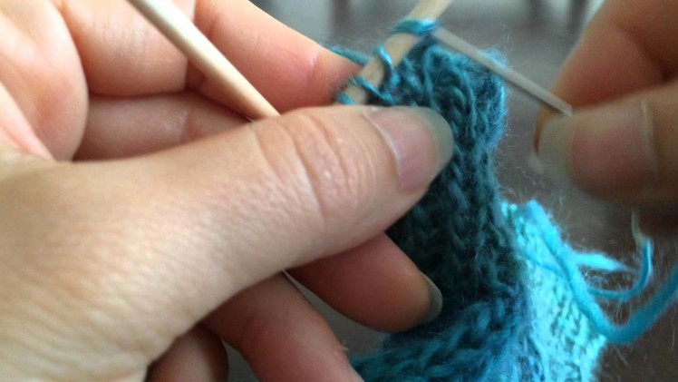 Invisible Bind Off 1x1 Rib in the round Knit Cuff