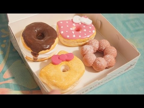 [ITS-CUTE] Hello Kitty Donut Set & Air Dry Clay Review