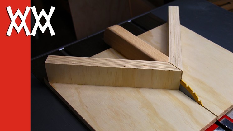 Make a miter sled for your table saw. Improved version.