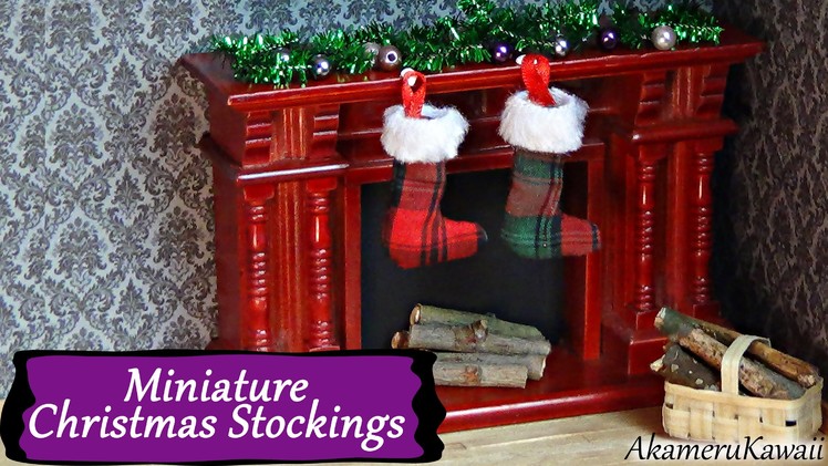Miniature Christmas Stockings Tutorial