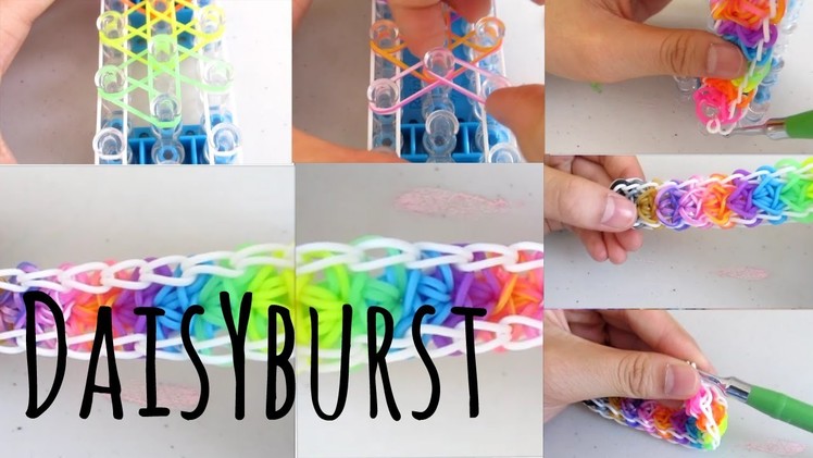 NEW Daisy Burst Rainbow Loom Bracelet Tutorial| How To