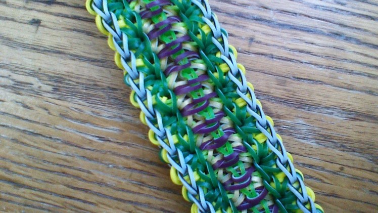 NEW Rainbow Loom Floral Queen Bracelet