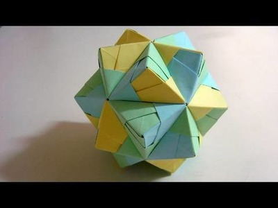Origami Small Triambic Icosahedron (Sonobe)