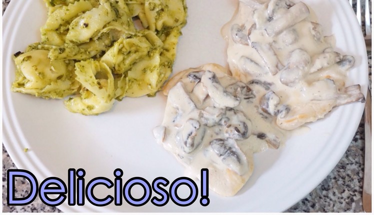 Pollo en Crema de Champiñon| Creamy chiken with mushrooms