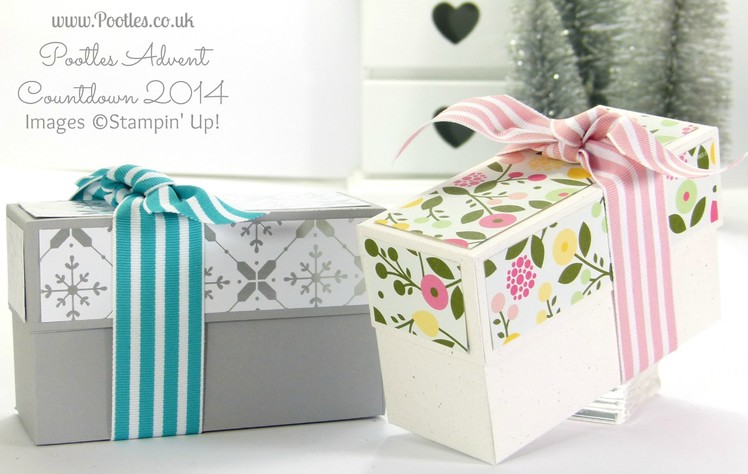 Pootles Advent Countdown  Festive or Floral Box Tutorial