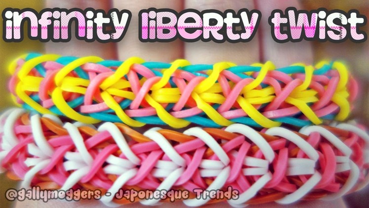 Rainbow Loom Bracelet Tutorial: Infinity Liberty - How To