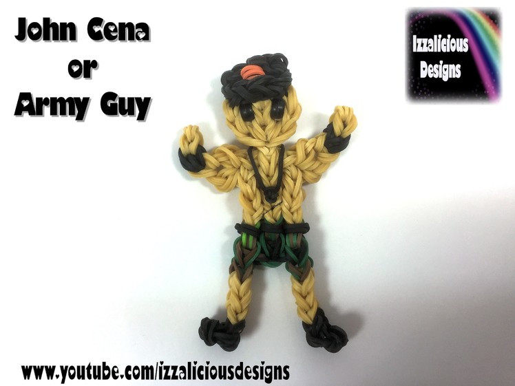 Rainbow Loom John Cena WWE or Army Action Figure Charm