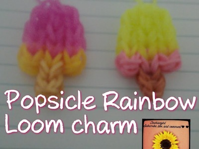 Rainbow loom popsicle charm tutorial (EASY)