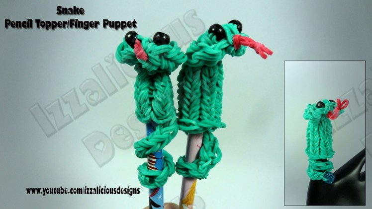 Rainbow Loom Snake Finger Puppet.Pencil Topper Charm.Action Figure - Gomitas