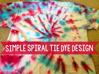 Simple Spiral Tie Dye Design